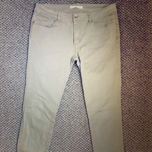 98% cotton green pant